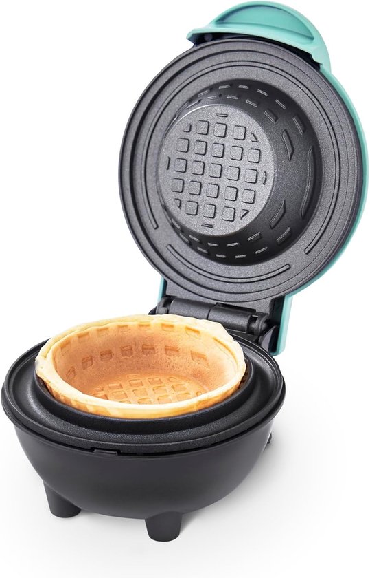 Wafelijzer - Mini Waffelmaker - Mini Waffle Bowl Maker - Voor Wafelkommen - Ook Voor Tortilla'S - Snelle Verwarming - Compact Ontwerp - Ideaal Voor Ontbijt En Desserts - Inclusief Anti-Aanbaklaag