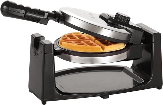 Wafelijzer - Wafelmaker - Ontbijt Maken - 4 Wafels Per Keer - 17.8 cm - RVS