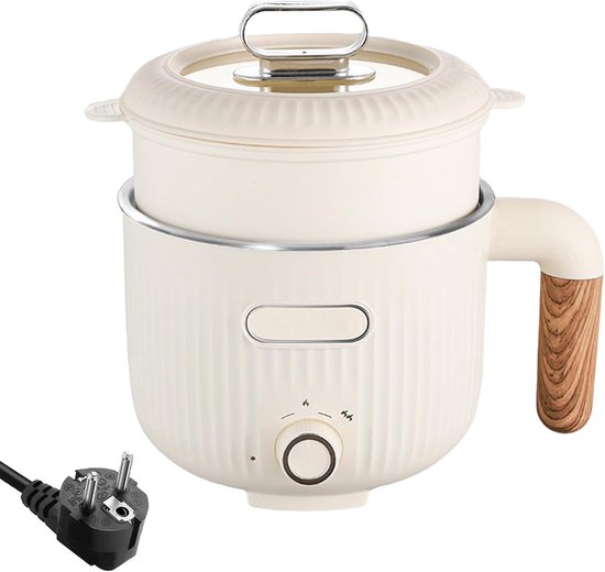 Warmara Hotpot - Elektrische Hotpot - Hot Pot - Beige - 18cm x 20cm x 18cm
