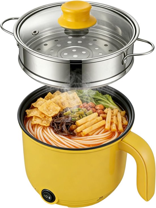 Warmara Hotpot - Elektrische Hotpot - Hot Pot - Geel - 20cm x 18cm x 14cm