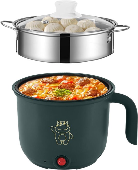 Warmara Hotpot - Elektrische Hotpot - Hot Pot - Groen - 20cm x 18cm x 13cm