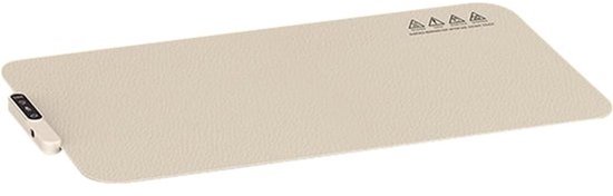 Warmhoudmat Gerechten - Elektrische Onderlegger - Buffetten Feesten - Oprolbaar Opvouwbaar - 60x38cm - Crèmekleurig