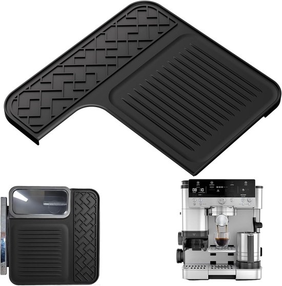 Warmte-isolatiemat voor koffiezetmachine，Siliconen mat Geschikt voor Ninja Luxe Espresso koffiemachine ES601, top mat accessoires Geschikt voor Ninja Luxe Cafe, beschermt bovenoppervlak, antislip, waterdicht, hittebestendig