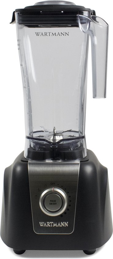Wartmann High Speed Blender,  WM-1807 HS, Tritan, 30k TPM, Mat Zwart van Wartmann
