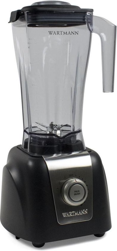 Wartmann High Speed Blender, WM-1807 HS, Tritan, 30k TPM, zwart van Wartmann