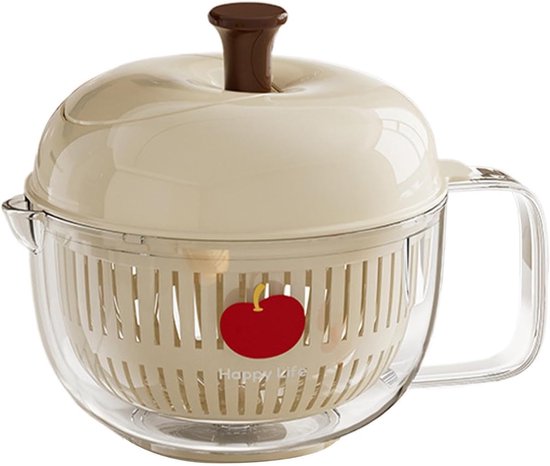Wasmachine voor groenten en fruit - handslinger wasbak - container voor het wassen van groenten en fruit - voor groenten salades bessen huis keuken land camping picknick - 1 stkus