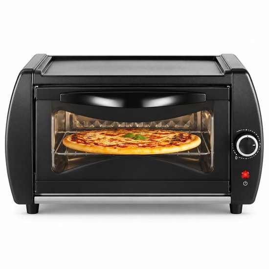 Watan Tandoor Mini Oven WT0608 – Elektrische Tandoor Oven & Pizzaoven – 15 Liter – 2100W – Ideaal voor Authentieke Naan, Roti, Lahmacun & Kip Tandoori – Inclusief Bakplaat & Rooster – Zwart
