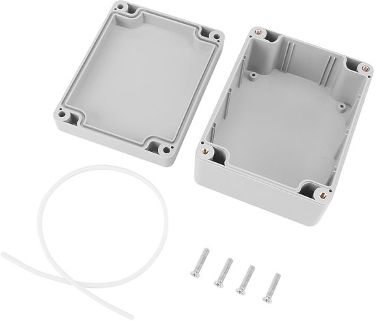 Waterdichte en stofdichte ABS kunststof aansluitdoos voor buitengebruik met accessoires (115×90×55mm) - Elektrische behuizing voor projecten, weerbestendige bescherming, veelzijdige toepassing