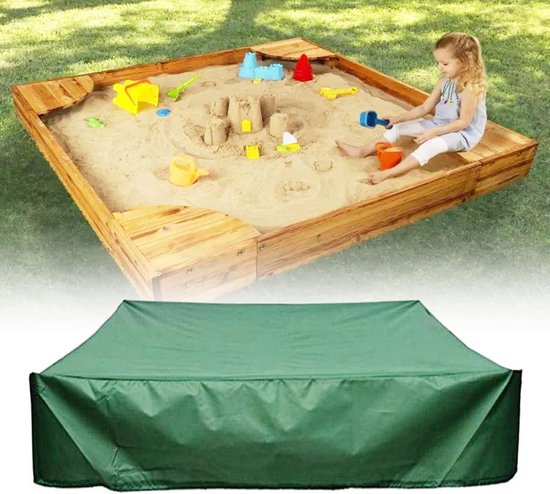 Waterdichte zandbakhoes voor het afdekken van zandbakken op stranden, parken en speeltuinen - 150 x 150 cm, UV-bestendig en duurzaam van Merkloos