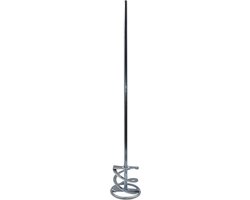 Wentelmixer - Dubbele spiraal - Pasteuze materialen mengen - Verzinkt staal - 70 x 500 mm - Zilverkleurig van Merkloos