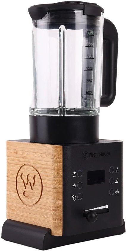 Westinghouse Bamboo Blender - Keukenmachine - Food Blender - 1000W - 1,75L - Mixer - Menger - Smoothiemaker van Westin