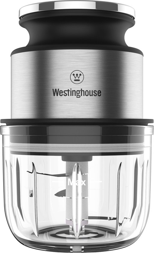 Westinghouse Mini Chopper – 300 ml – Draadloos – USB Oplaadbaar – RVS – Elektrische Hakmolen – Multihakker