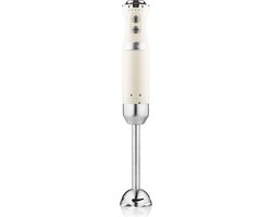 Westinghouse Retro Staafmixer – Turbo functie – Handblender – RVS Mixvoet – Antispat – 600W – Beige van Westinghouse