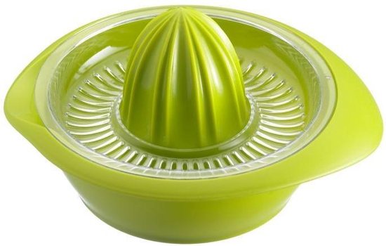 Westmark Citruspers met sapreservoir, diameter: 18,7 cm, inhoud: 350 ml, kunststof, Limetta, appelgroen, 3091227A van Merkloos