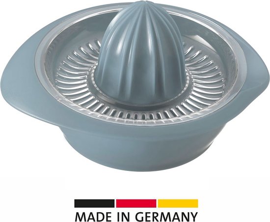 Westmark Citruspers met sapreservoir, diameter: 18,7 cm, inhoud: 350 ml, kunststof, Limetta, blauw, 3091227B van Westmark