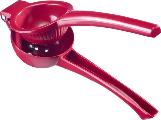 Westmark Citruspers met tanghandgreep, diameter: ca. 7 cm, aluminium, voedselveilige coating, Juicy, rood, 30952270