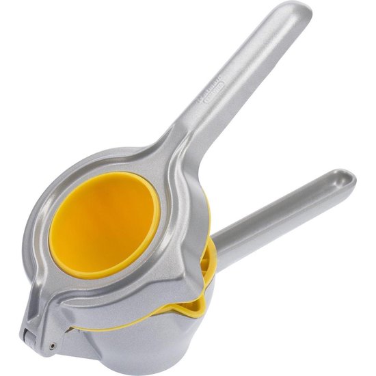 Westmark Sinaasappel- en citruspers, aluminium, voedselveilie coating/kunststof, Limona, zilver/geel, 50002260 van Merkloos
