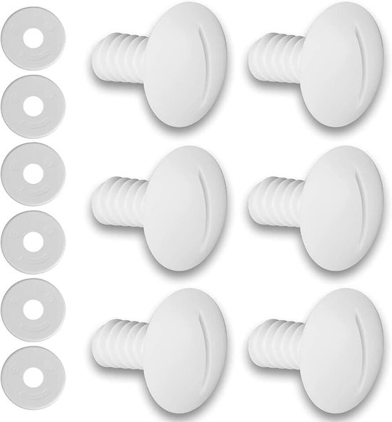 Wiel Schroeven voor Polaris Pool Cleaner 180/280 met Extra 6 stks Wasmachines Pool Cleaner Vervangende Onderdelen C55 C-55, Wit
