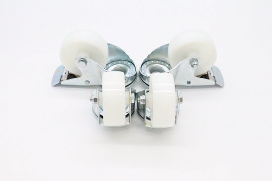 Wielen voor Werktafel Combisteamer - 2 met rem - 4.3 Inch / 11 cm