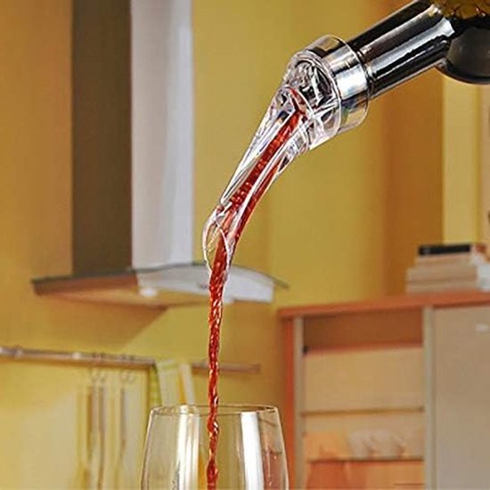 Wijnluchtiger voor een perfecte wijnervaring, druppelvrije schenktuit, decanteeraccessoire voor rode wijn, ideaal cadeau voor wijnliefhebbers