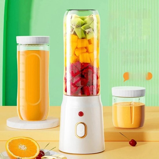 Wise® Draagbare Draadloze Blender - Elektrische Fruitpers - 10 Messen - Machine 1500ma Mixer. van Merkloos