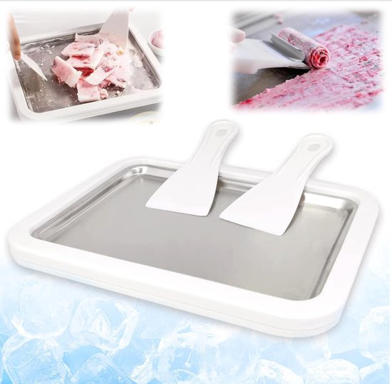 Wit Huishoudelijke IJsmachine – Zelfgemaakte Fruit Yoghurt Ijsmaker, Kinderen DIY Mini IJsbakmachine