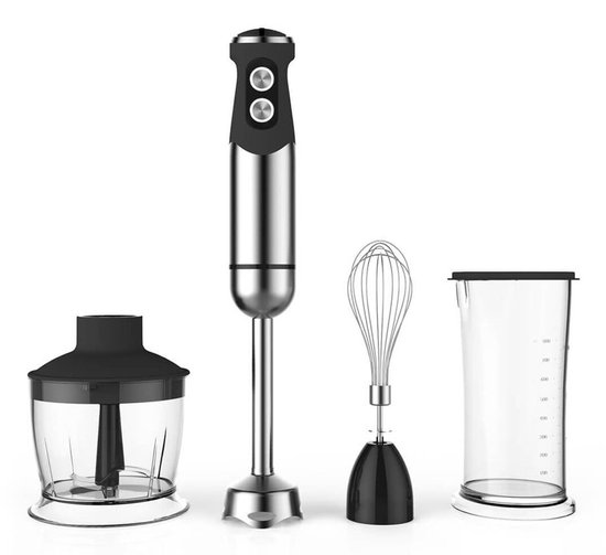 Witt 61120040 blender 0,8 l Blender voor op aanrecht 800 W Zwart, Zilver, Transparant van Witt
