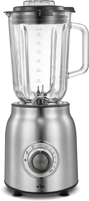 Witt Classic blender - 1.200 Watt - geborsteld staal van Merkloos