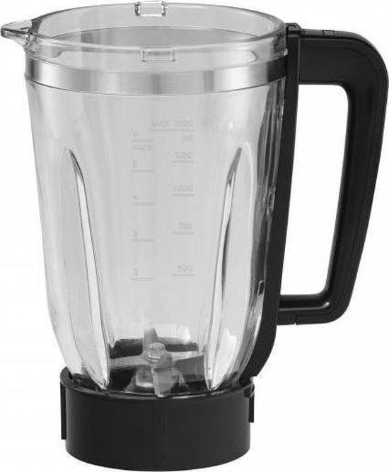 WMF Kult X 04.1665.0011 blender 1,5 l Blender voor op aanrecht Zwart, Roestvrijstaal, Transparant 1000 W van WMF