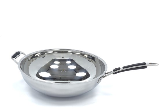 Wokpan - Ø 36 cm - RVS - Inductie van Merkloos