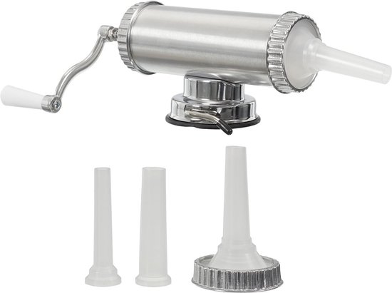 Worstenmaker - worstenvuller worst machine worsten vulmachine - handmatig - 3 vulbuizen van Merkloos