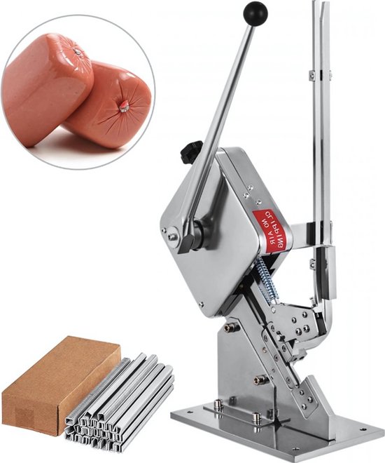 Worstenvuller sluitemachine - Worstmaker - Clipper - Handmatige Sealer - 8000 Stuks Clips Voor Verpakking van Merkloos