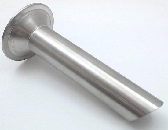 Worstvul Opzetstuk - Vleesmolen Accessoire - Zelf Worst Maken - Roestvrij Staal - 3/4 Inch - Zilver
