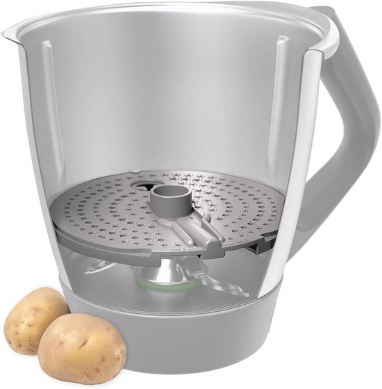 WunderPeeler V2 Schilopzetstuk voor Thermomix TM7 | Compatibel TM6, TM5, TM31, kunststof raspschijf voor groenten schillen