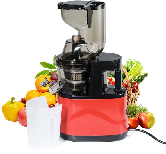 XL Mond Sapcentrifuge - Professionele Juicer voor Hele Appels/Gember/Wortels, 90% Sapopbrengst + Automatische Pulpscheider van Merkloos