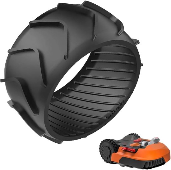 XL voor Worx Landroid voorwiel profiel verhoging hoes compatibel met wielmodellen M500, M500 plus, M700, M700 plus, S300, M1000 tractieverbetering hoes