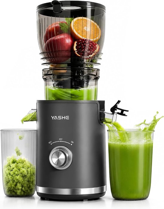 YASHE slowjuicer - 300 W - invoer 148 mm - omkeerfunctie