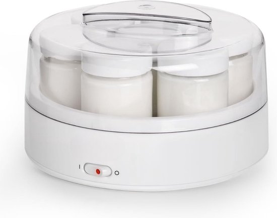 Yoghurt Machine - Yoghurtmaker - 7 glazen - Met Instructie - 1,1 L Per Dag Gemakkelijk Zelf Maken van Emerio