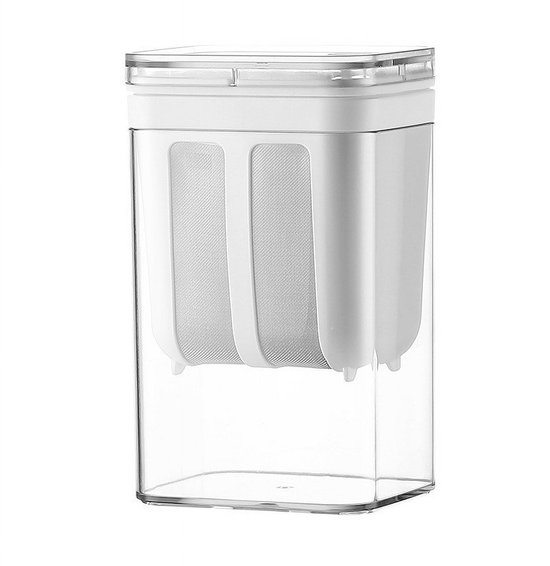 Yoghurtfilter met gaas van 304 roestvrij staal, grote capaciteit van 1100 ml, yoghurtscheider met transparant deksel, yoghurtmaker voor thuisgebruik van Merkloos