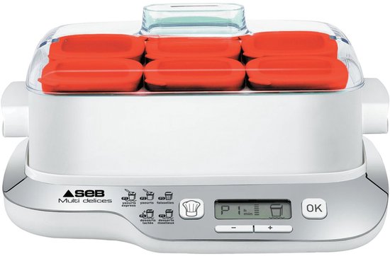 yoghurtmaker 6 potten van 140ml 600w - seb - yg660100 van Merkloos