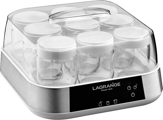 yoghurtmaker en kaasmaker 9 potten 18w - lagrange - 459601 van LAGRANGE