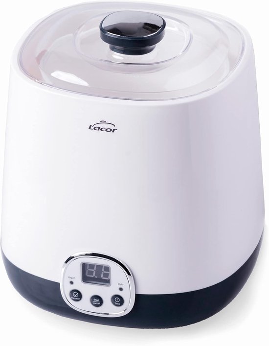Yoghurtmaker voor Griekse yoghurt en kefir - Stil, met timer tot 48 uur en LED-display