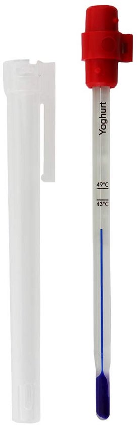 Yoghurtthermometer met Beschermhoes en Aanbevolen Temperaturen van Merkloos