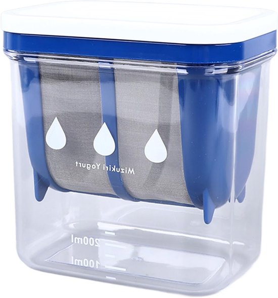 Yoghurtzeef voor het maken van Griekse yoghurt, roestvrijstalen colander voor dikke yoghurt, vocht- en wei-separator met grote capaciteit