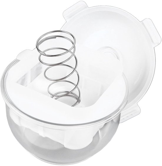 Yoghurtzeef voor het maken van Griekse yoghurt, ultrafijne wei-separator en gezond zelfgemaakt yoghurtaccessoire