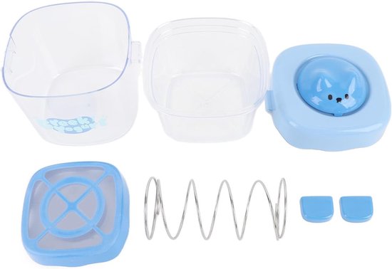 Yoghurtzeef - Wei Afscheider - Griekse Yoghurt Maken - Fijne Mesh Filtratie - 16 x 16 x 15 cm - Lichtblauw