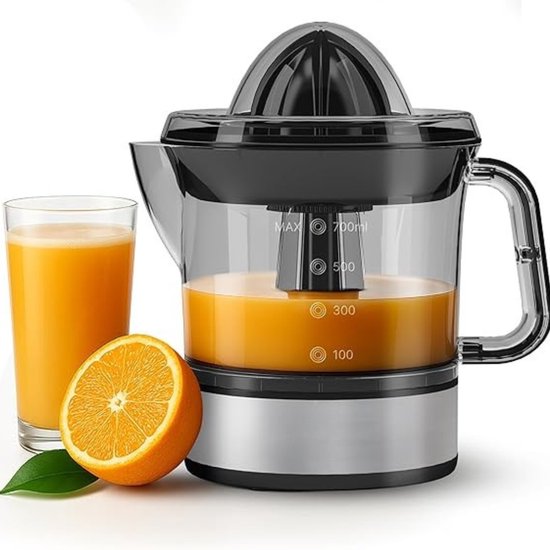YOR® Citruspers electrisch - Citruspers - Sinaasappelpers - Zwart- 13cm x 15cm x 20cm