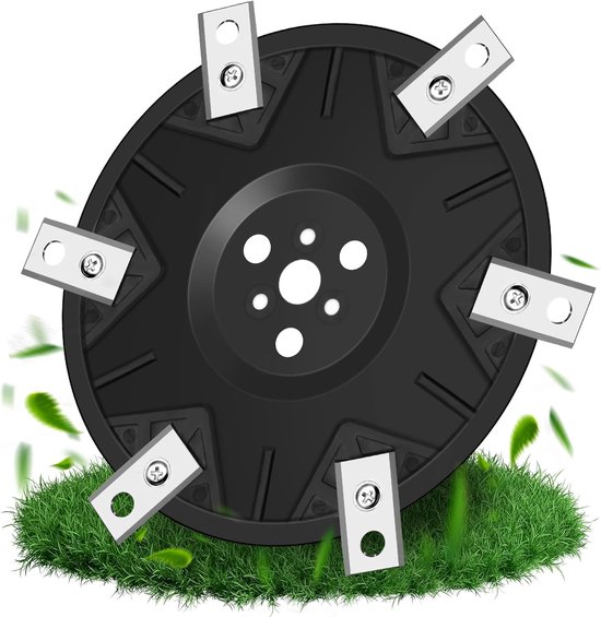 Zaagblad met 6 bladen, compatibel met Worx Landroid, M500, M700, WR167E, WR141E, Vision M600, glasvezelversterkte lemmetschijf met 6 messen voor robotgrasmaaiers