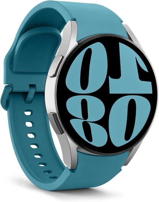 Zachte siliconen armband voor Samsung Galaxy Watch 7, 6, 5 en 4 - 40 mm, 44 mm, waterafstotend en lichtgewicht ontwerp van Merkloos