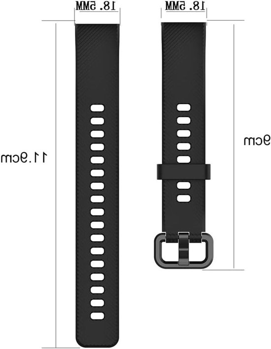 Zachte siliconen vervangende horlogeband voor Huawei Band 3 Pro en Band 4 Pro - Comfortabele en duurzame polsband in Rock Cyan kleur van Merkloos